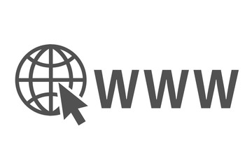 Fototapete - Address and navigation bar icon, browser application icon, concept online search www pictogram – vector