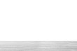 © New Africa - Empty wooden surface against white background. Mockup for design