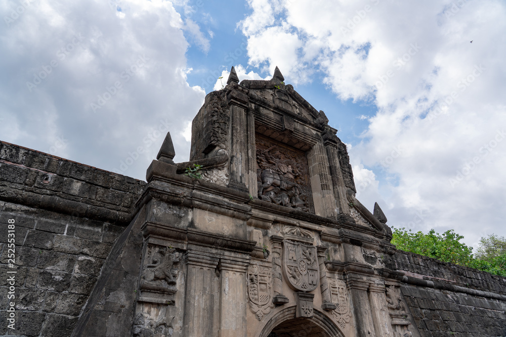Entrance gate of Fort Santiago, Intramuros, Manila, Philippines Stock ...