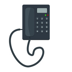 Desk telephone vector design illustration