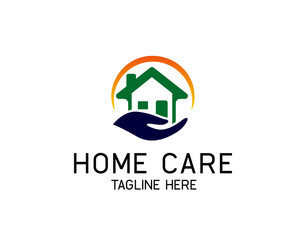 Wall Mural - circle home care logo design inspiration