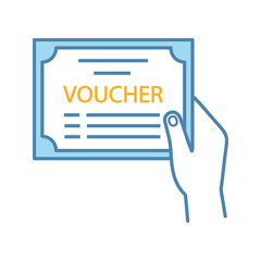 Poster - Voucher color icon