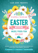 Easter Weekend Party Flyer Template