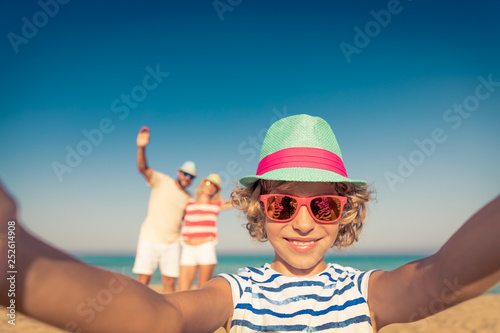 Family Summer Vacation Beach Sea
