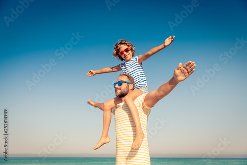 Family Summer Vacation Beach Sea