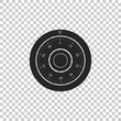 Safe combination lock wheel icon isolated on transparent background. Protection concept. Password sign. Flat design. Vector Illustration