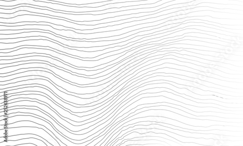 Vector Illustration of the pattern of gray lines, hand drawing lines abstract...