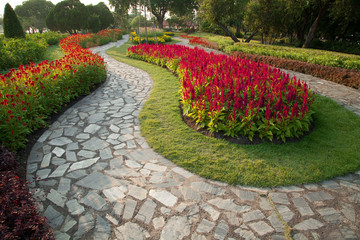 Wall Mural - Pathway in the park.