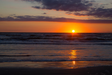  Sunrise at the Beach in the Gulf of Mexico, Texas
