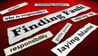 © iQoncept - Finding Fault Placing Blame Headlines 3d Illustration