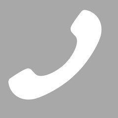 Poster - phone icon in flat style
