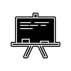 Poster - blackboard icon. Element of education for mobile concept and web apps icon. Glyph, flat icon for website design and development, app development