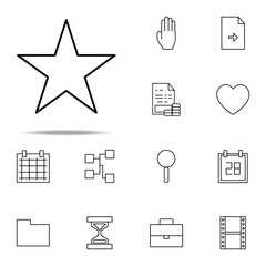 Poster - star icon. Web icons universal set for web and mobile