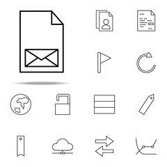 Poster - business contact icon. Web icons universal set for web and mobile