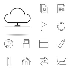 Poster - network sign icon. Web icons universal set for web and mobile
