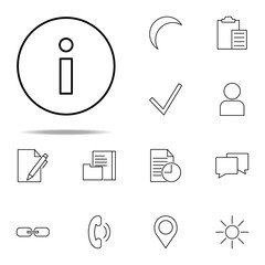 Poster - info sign icon. Web icons universal set for web and mobile