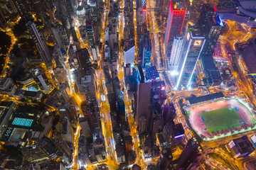  Compact city Hong Kong city at night