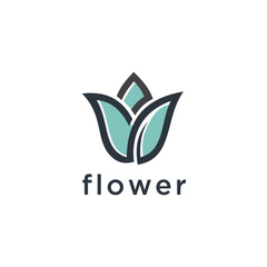 Aufkleber - tree leaf flower logo icon vector design. universal creative premium symbol. graceful jewel boutique