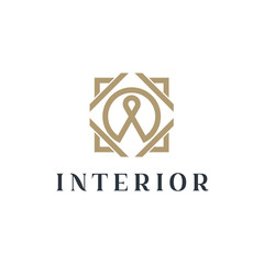 Aufkleber - logo for interior, furniture shops, decor items and home decoration.