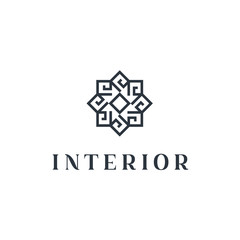 Aufkleber - logo for interior, furniture shops, decor items and home decoration.