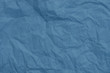 blue creased tissue paper texture background