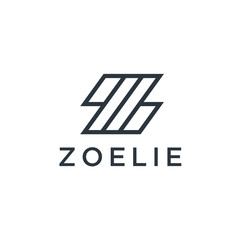 Leinwandbilder - Z Letter Logo concept. Creative Minimal Monochrome Monogram emblem design template. Graphic Alphabet Symbol for Corporate Business Identity.