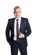 © Pixel-Shot - Handsome mature businessman on white background