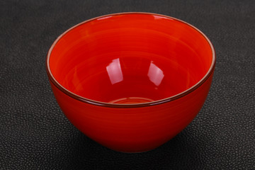 Empty ceramic bowl