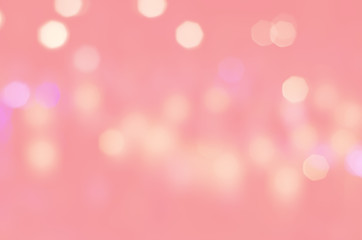 pink bokeh blurred abstract light wallpaper background.