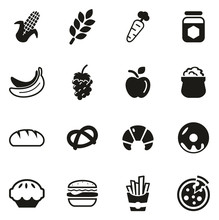 Carbohydrate Food Or Carbs Food Icons