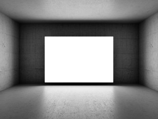 Poster - Bright blank screen