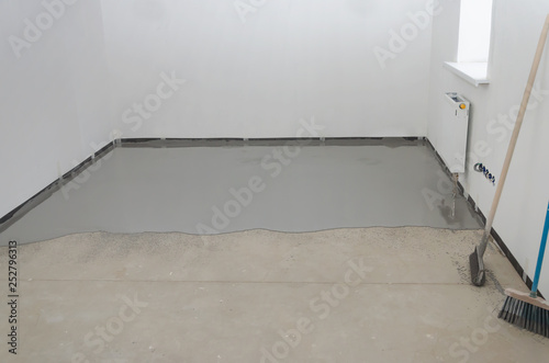 Self Leveling Epoxy Leveling With A Mixture Of Cement Floors