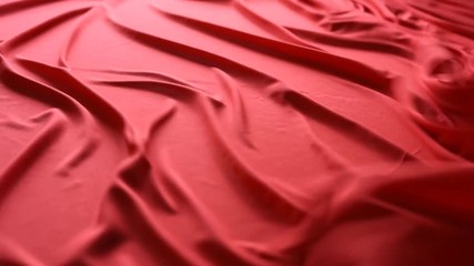 Sticker - bright red fabric in the folds