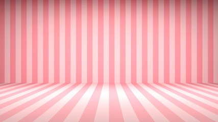 striped candy pink studio backdrop with empty space for your content