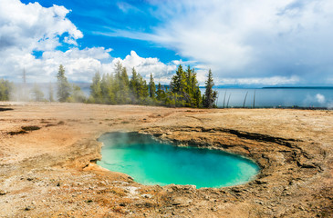 Wall Mural - Geothermal pool