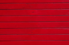 Bright Red Painted Wooden Planks Background