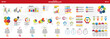 © SIV Stock Studio - Infographic vector huge set. Rich collection of elements for marketing presentation, business reports, data visualisation, quality layout templates, data analytics or other projects.