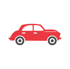 Poster - Car icon on background for graphic and web design. Simple vector sign. Internet concept symbol for website button or mobile app.