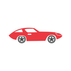 Poster - Car icon on background for graphic and web design. Simple vector sign. Internet concept symbol for website button or mobile app.