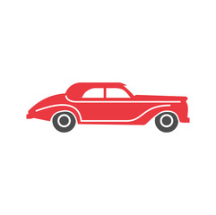 Poster - Car icon on background for graphic and web design. Simple vector sign. Internet concept symbol for website button or mobile app.