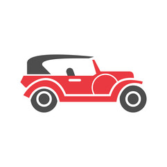 Poster - Car icon on background for graphic and web design. Simple vector sign. Internet concept symbol for website button or mobile app.