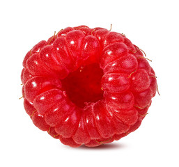 Fresh raspberry isolated on white background