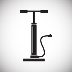 Poster - Car pump icon on background for graphic and web design. Simple vector sign. Internet concept symbol for website button or mobile app.