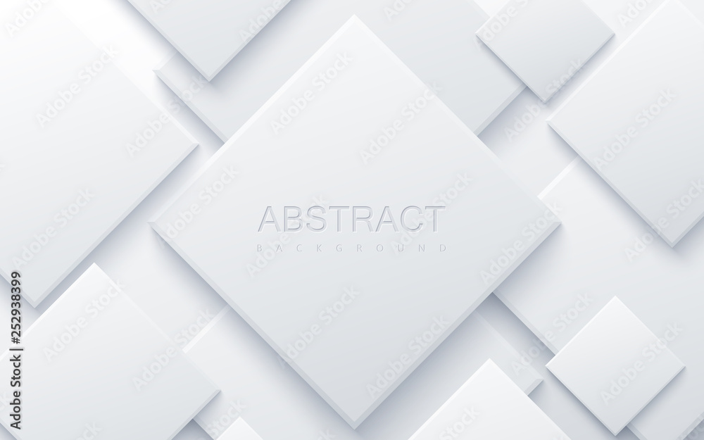 Architectural composition with square shapes - obrazy, fototapety, plakaty 