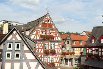 City, houses, architecture, places, tourists, Germany, tourism, Europe, watch, visit, medieval, old, half-timbered houses, castles, historical, interesting, vacation, travel, tours