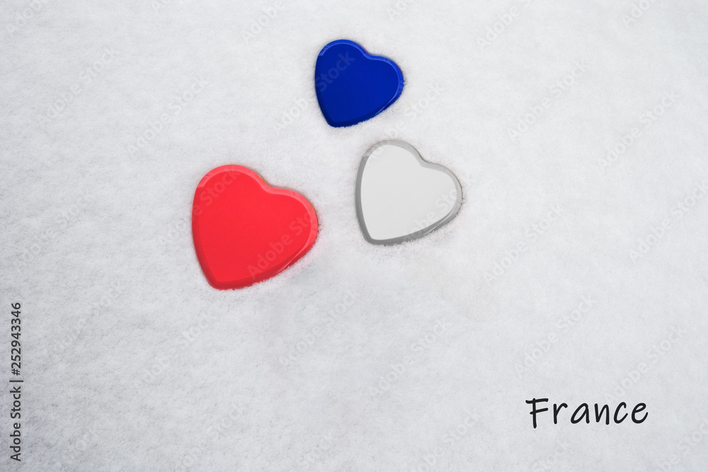 Illustration Stock Colors of the french flag (Imperial Blue, White ...