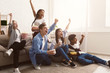 © Prostock-studio - Football fans. Jouful friends screaming, watching match together