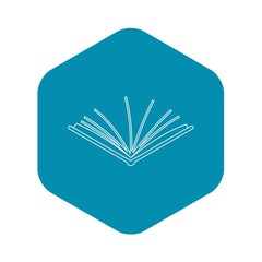 Poster - Open tutorial icon. Outline illustration of open tutorial vector icon for web