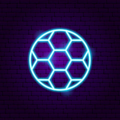 Poster - Football Soccer Neon Sign