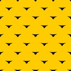 Poster - Thongs pattern seamless vector repeat geometric yellow for any design